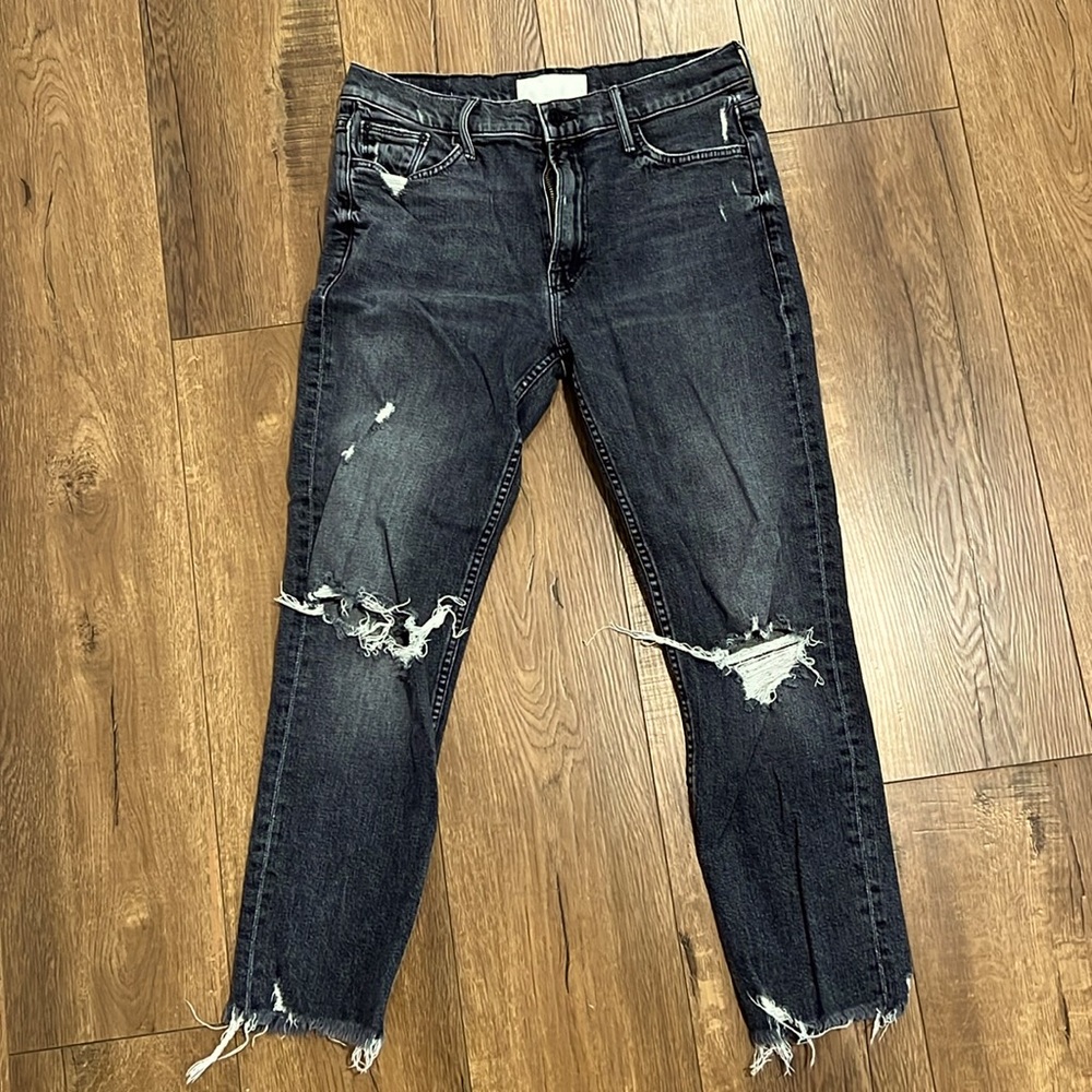 Mother Superior - The Sinner Chew in faded  black denim.  Size 28.